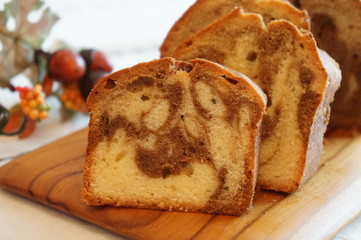 Coffee Marble Pound Cake
