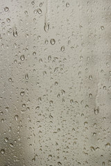 Rain drop at a window