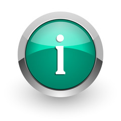 information green glossy web icon