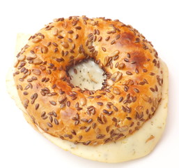 Baggle mit Käse