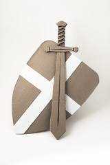 Medieval sword and shield