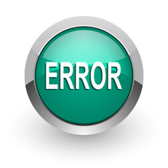 error green glossy web icon