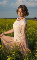 Girl in a field