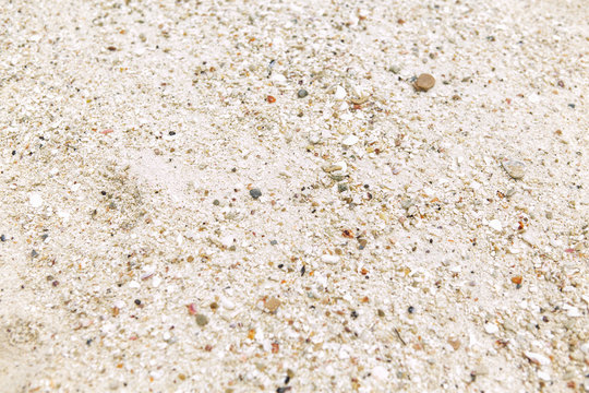 Texture of a sand beach in sunny day