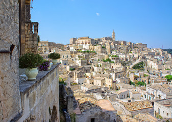 The Sassi of the Rupestrian city of Matera, Basilicata, Italy