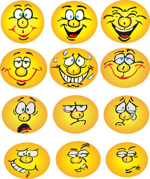 Set of smiles vector