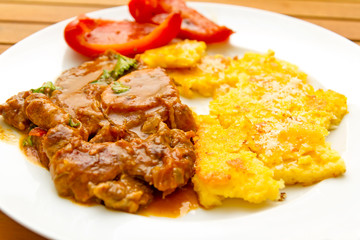 Ossobuco with polenta