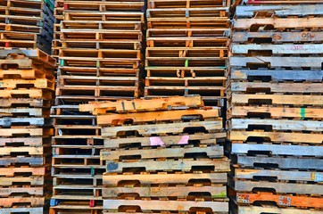 Bright Background Colored Pallets