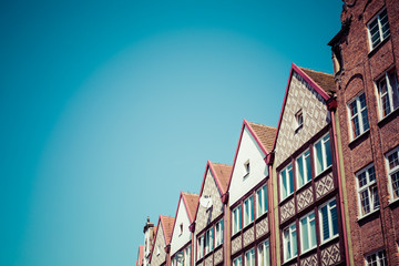 Fototapeta premium Colorful houses in Gdansk, Poland