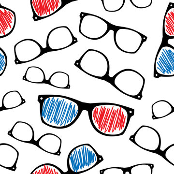 Hipster symbols background Pattern for fabric design, packaging.