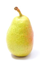 Fresh and natural pear on a white background