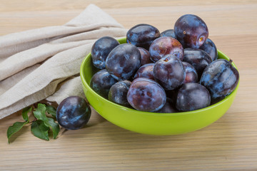 Ripe fresh plum