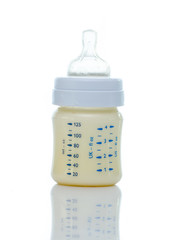 baby milk bottle isolated