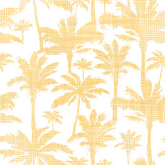 vector palm trees golden textile seamless pattern background - 68779567