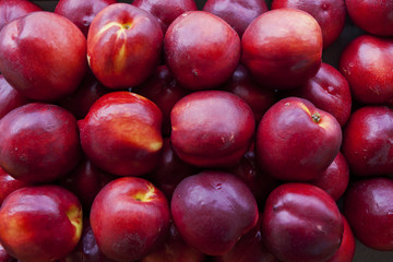 Fresh peaches fruits