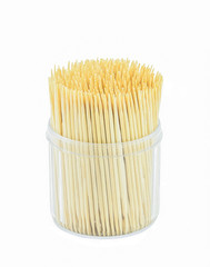 Toothpick on white background