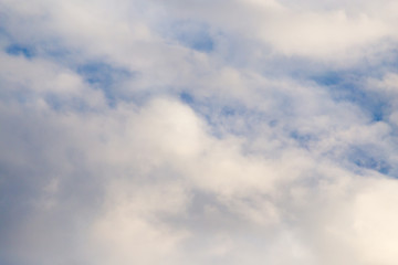 beautiful clouds in the blue sky