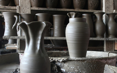 Fototapeta na wymiar pottery workshop