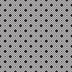 Abstract Seamless Black and White Art Deco Vector Pattern