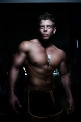 Fototapeta na wymiar Handsome guy. Bodybuilder