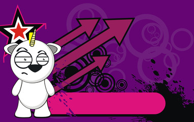 unicorn baby cute cartoon background3