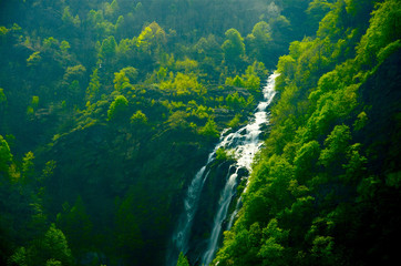 Waterfall in Aosta Valley (Val D'Aosta)