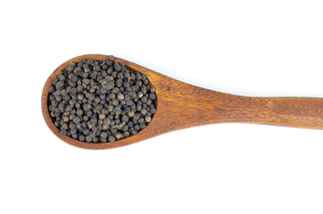 pepper in wooden spoon