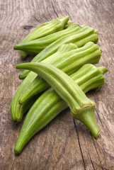 Fresh Okra (Abelmoschus esculentus)