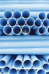 blue pvc pipe