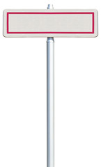 panneau d'entrée de ville sans marquage