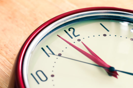 Clock about to strike 12 midnight or midday