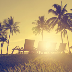 Obraz premium Beach chair