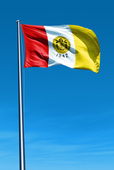 San Diego (USA) flag waving on the wind