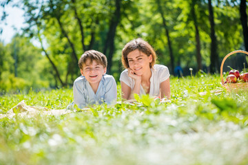 Family at park