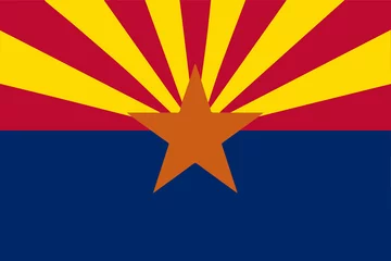 Deurstickers Arizona State Flag © Al