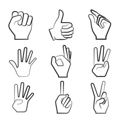 Obraz premium hand gesture sign
