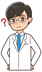 疑問を持つドクター