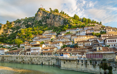View at old city of Berat - obrazy, fototapety, plakaty