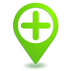 Fototapeta premium ajouter sur symbole localisation vert