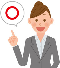 ビジネスウーマン　正解