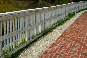 Obraz premium Railed walkway