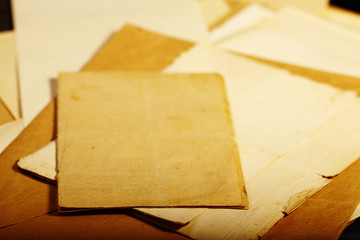 texture old vintage yellowed paper, writing papers
