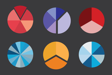Obraz premium Colorful Business Pie Chart for Your Documents, Reports and Pres