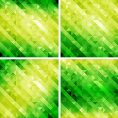  retro style geometric pattern,go green