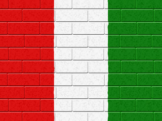 Hungarian Flag Represents Blank Space And Cement