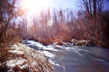 spring creek water landscape