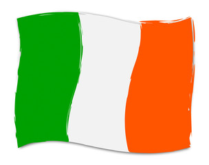 Irish Flag Shows Nation Patriot And Ireland