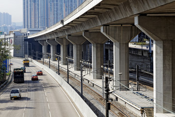 Freeway Overpasses and Train Tracks