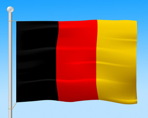 Flag Germany Means Euro National And Country