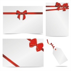 edle Geschenkkarten mit Schleife
